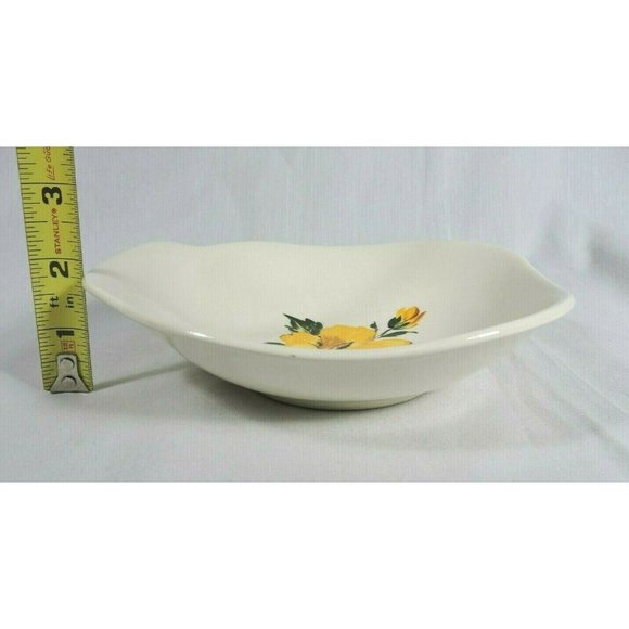 Vintage Yellow Hibiscus Lugged Soup Cereal Bowl By Harmony House China - Picture 6 of 6